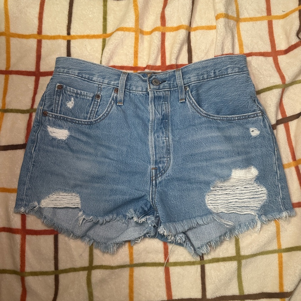 Levi’s 501 High rise denim shorts